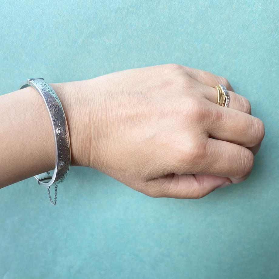 スターリングシルバー バングル バーミンガム 1959年