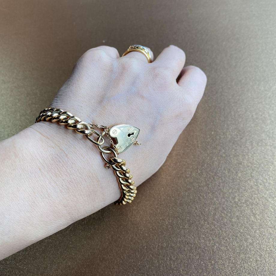 ロールドゴールド パドロック ブレスレット