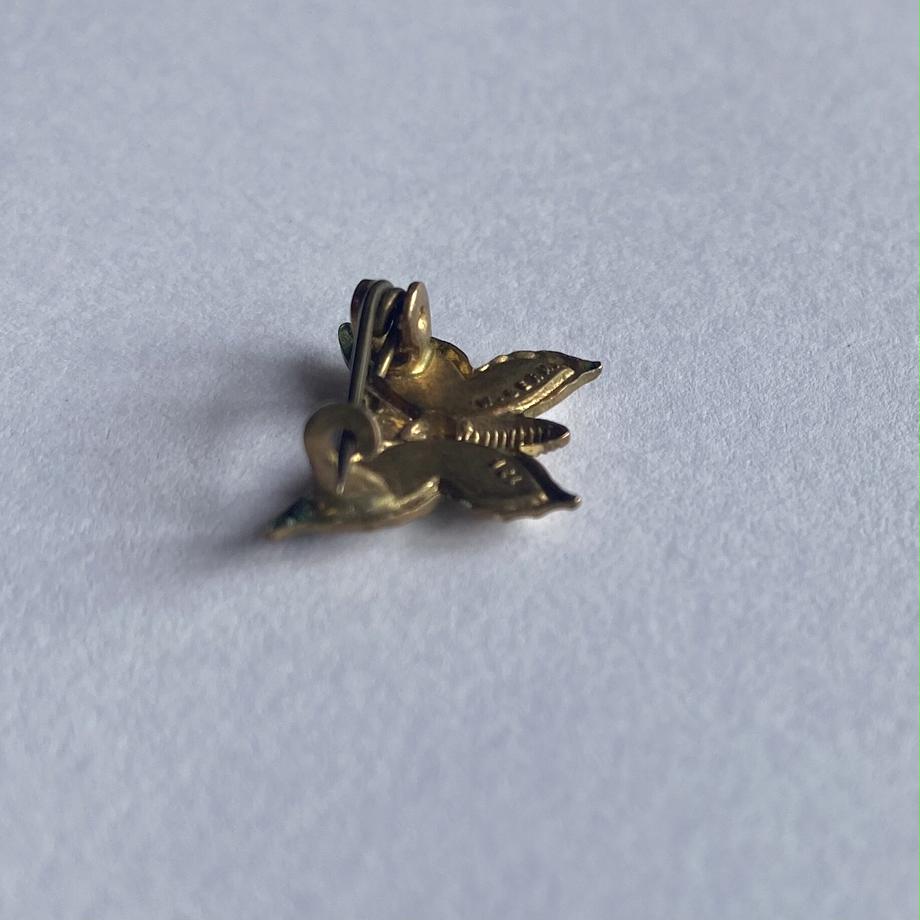 ヴィンテージ 蝶 ミニブローチ