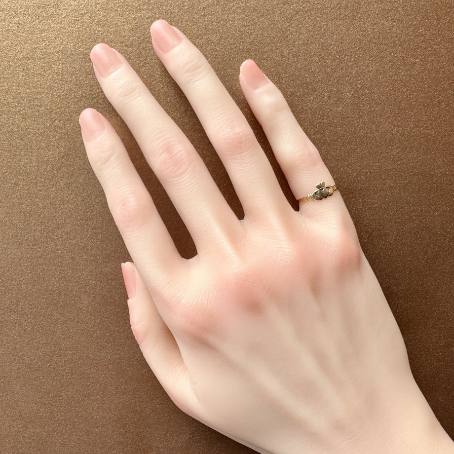 9ctゴールド クラダ ヴィンテージリング 1988年 バーミンガム 7.5号