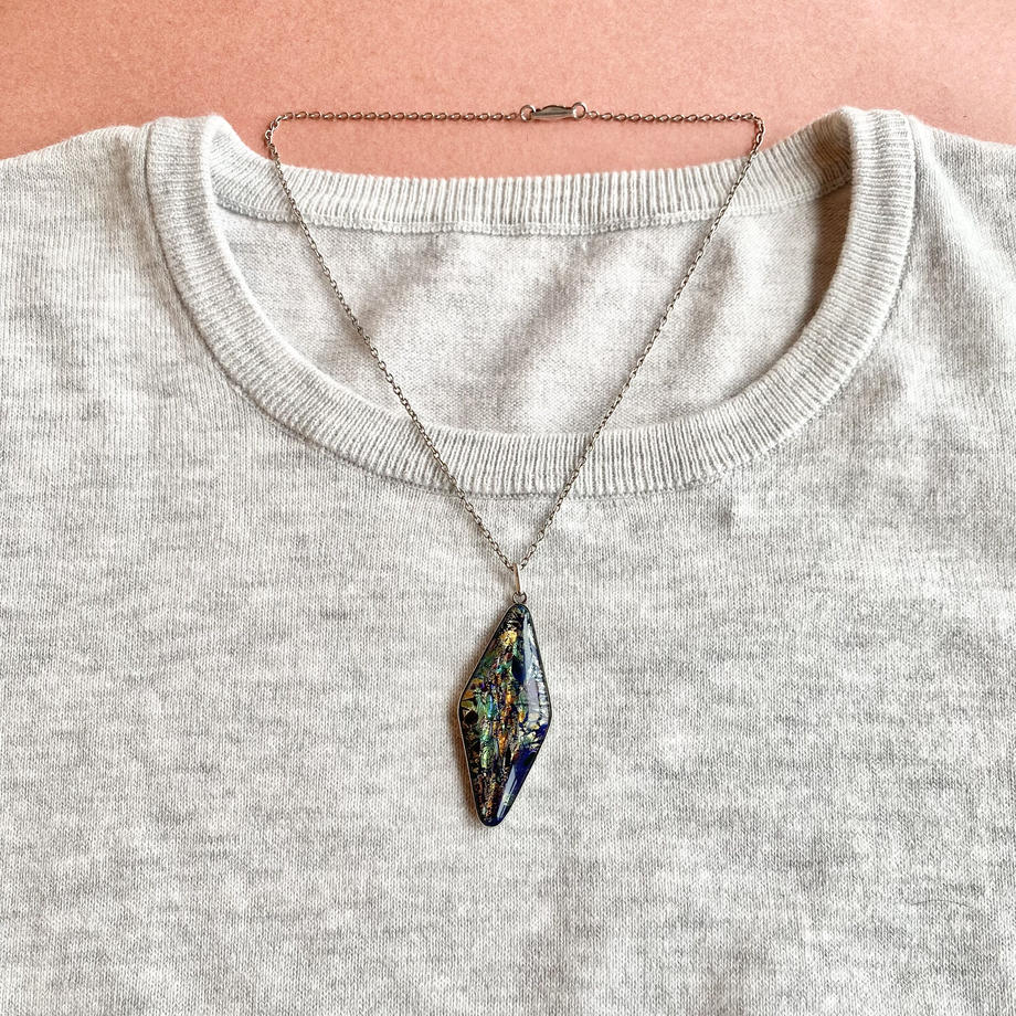 Thomas L. Mott フォイルグラス ネックレス