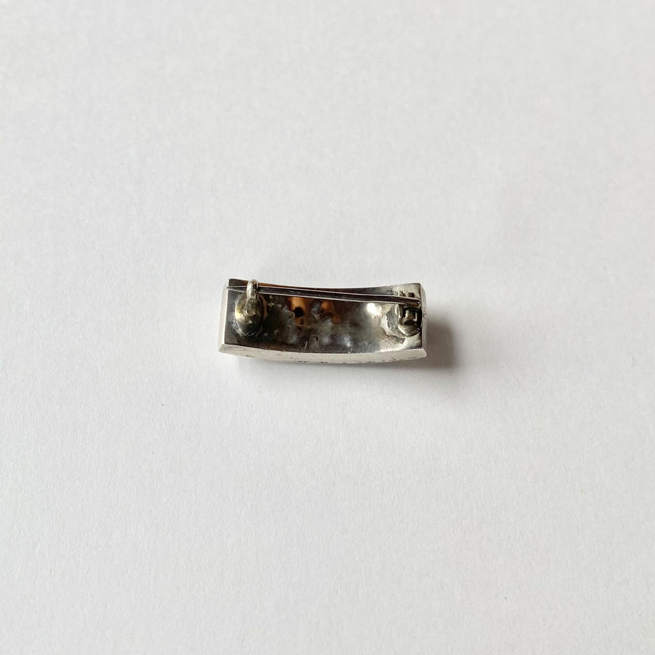 ジョージアン ペースト レクタングル ブローチ