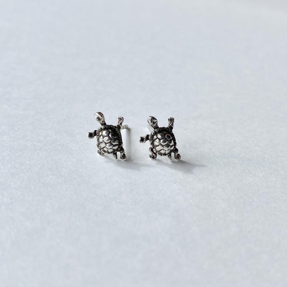 ヴィンテージ カメ ピアス