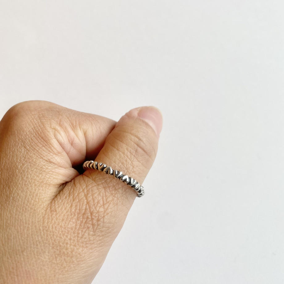 スターリングシルバー ハート リング