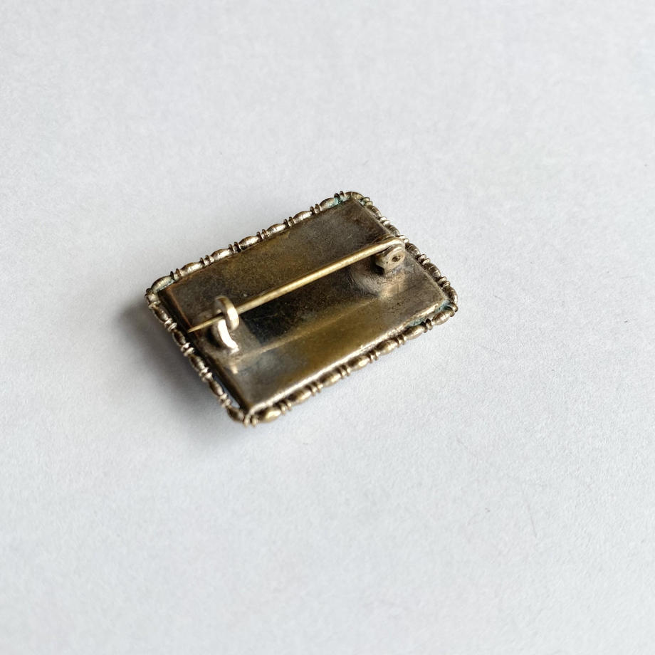バタフライウィング レクタングル ブローチ