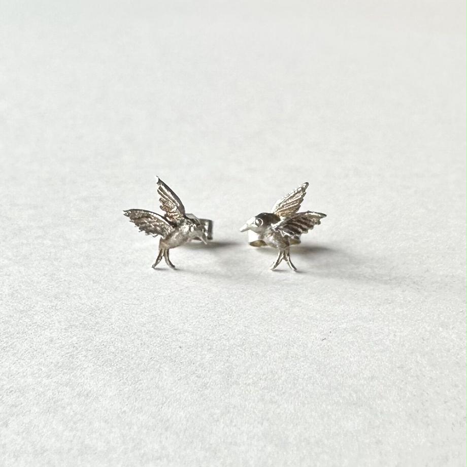 ハミングバード シルバー ミニピアス