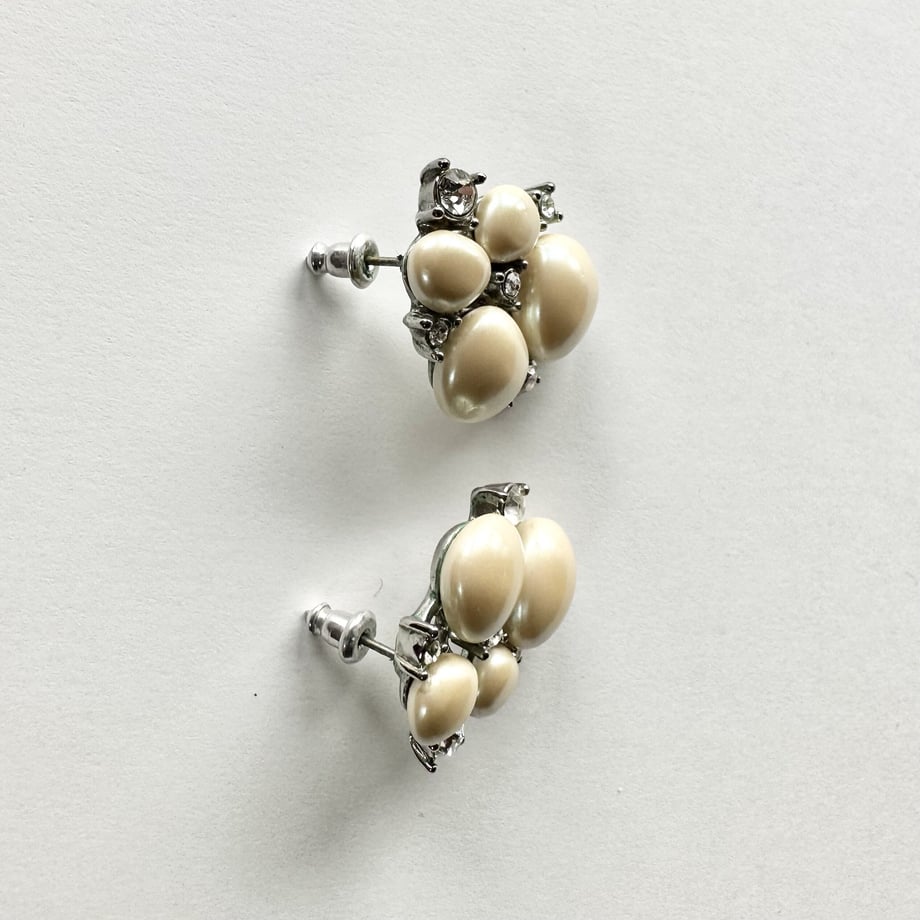 MONET グラスパール&クリアグラス ピアス