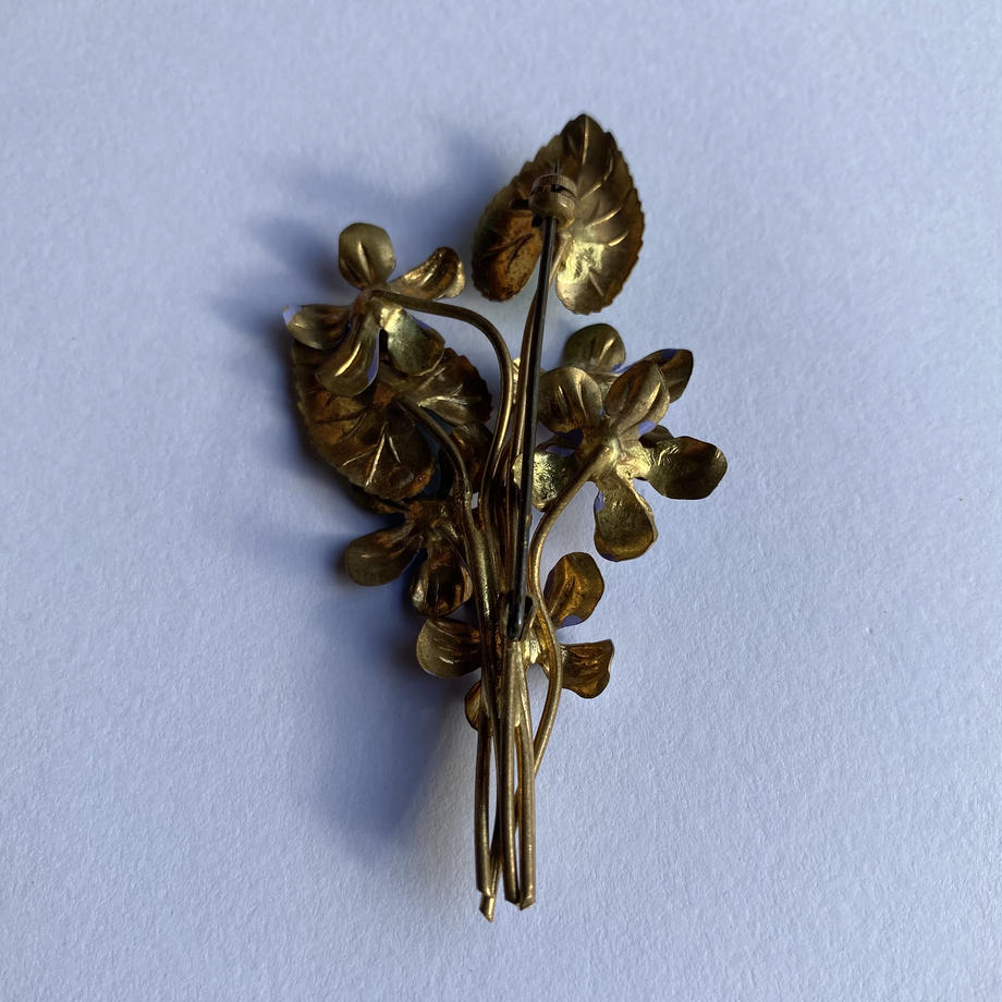 forget me not/わすれなぐさ エナメルトーン ヴィンテージブローチ