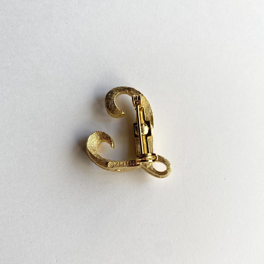 MANSELLE(マムゼル) イニシャル ヴィンテージブローチ N/B/S/L