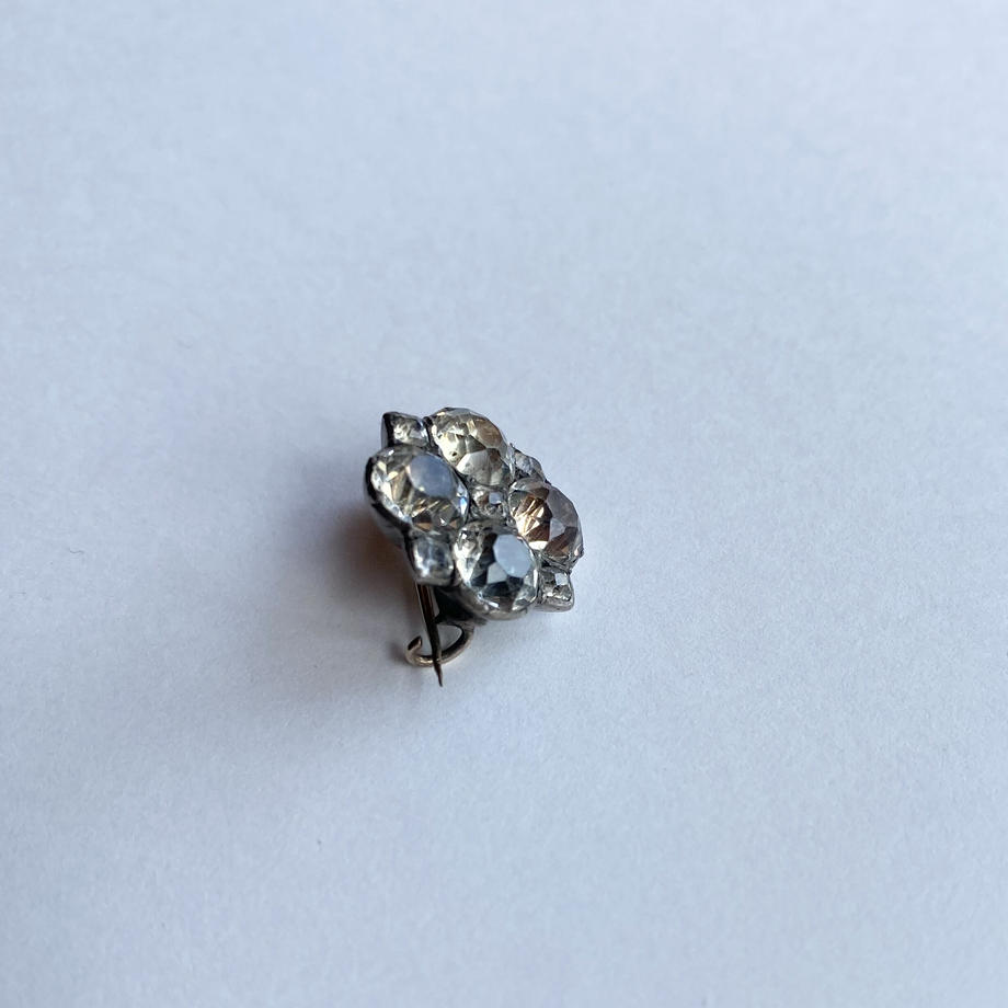 ジョージアン ブラックドットペースト ミニブローチ
