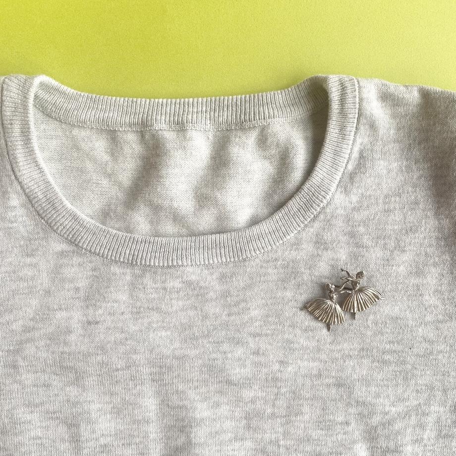 2人のバレリーナ ブローチ 1947年