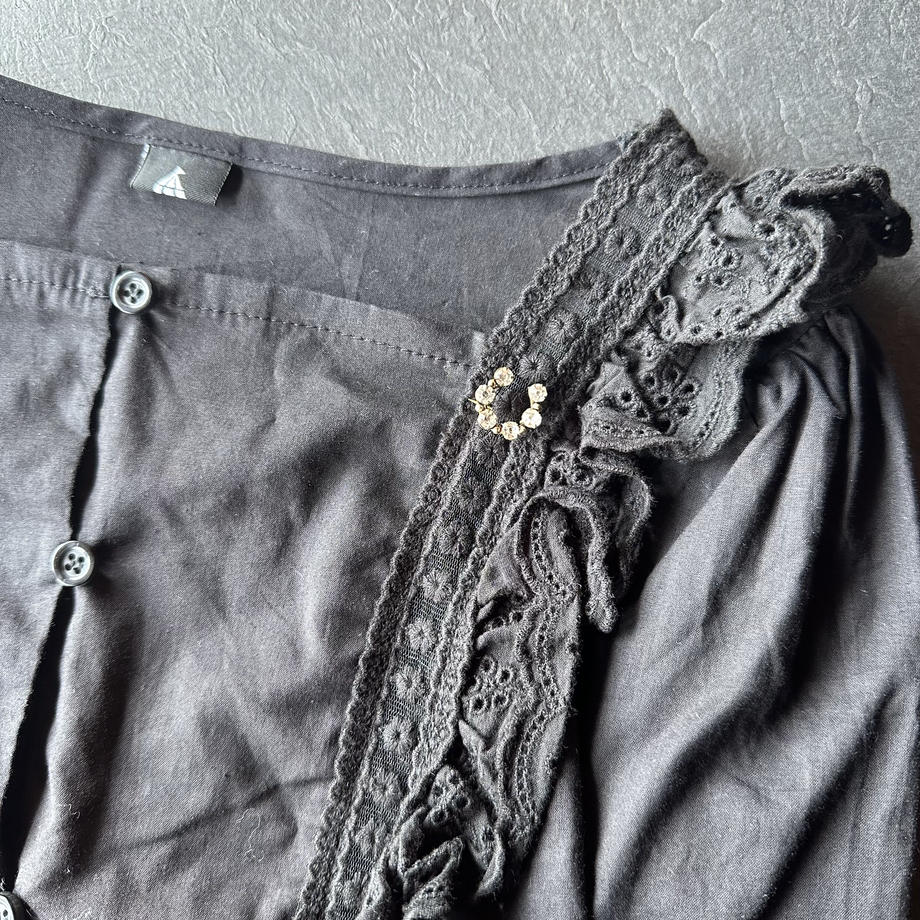 ホースシュー クリアグラス ミニブローチ