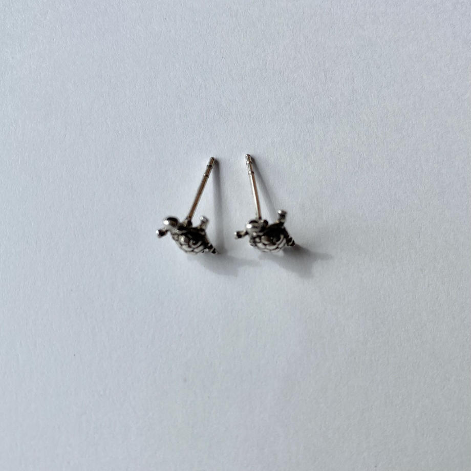 ヴィンテージ カメ ピアス