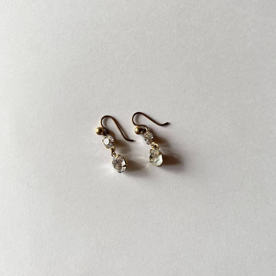 クリアグラス ピアス