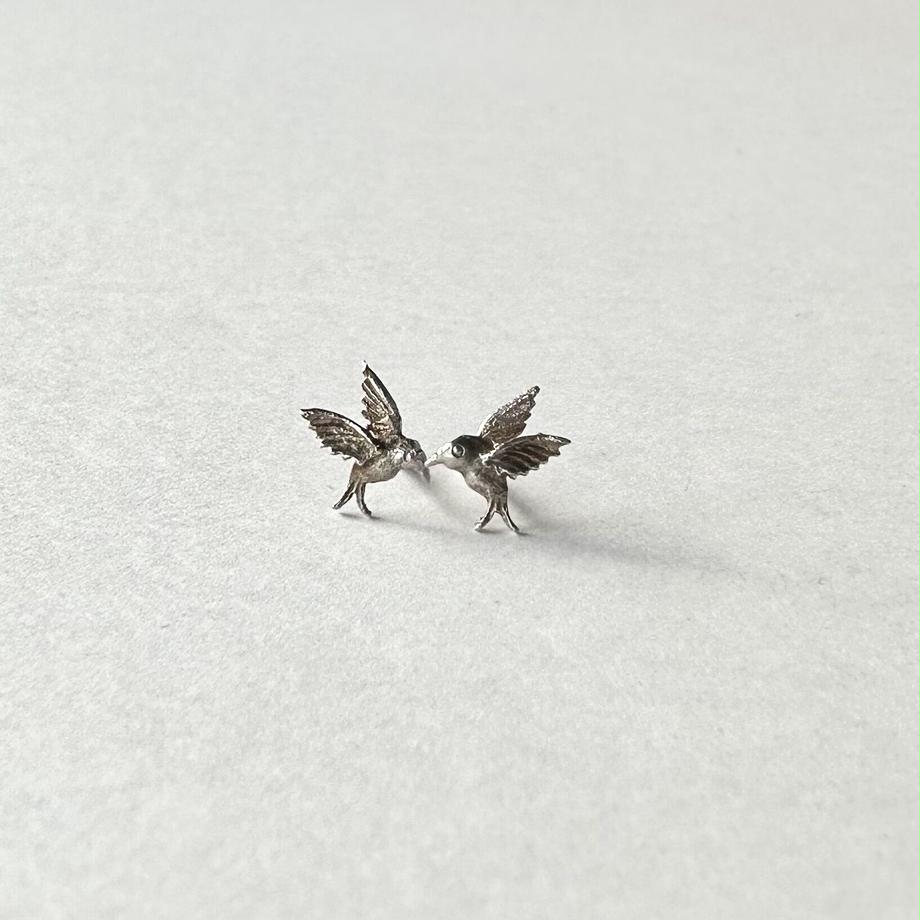 ハミングバード シルバー ミニピアス