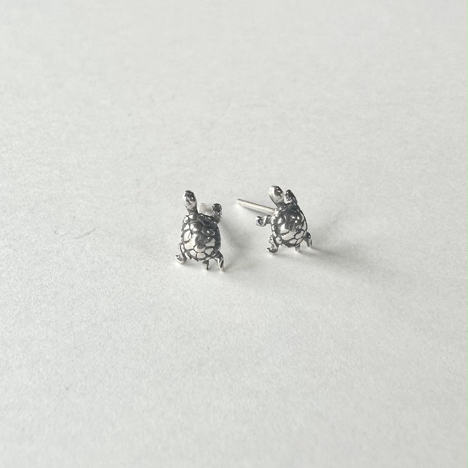 ヴィンテージ タートル ピアス