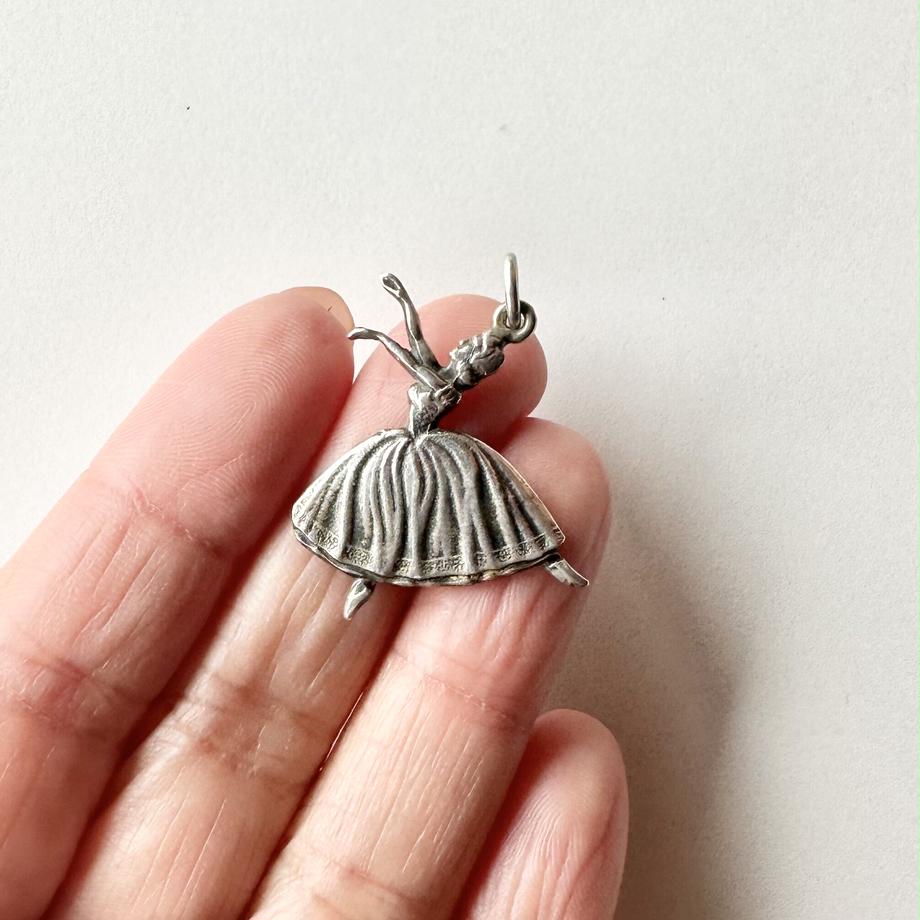 ヴィンテージ ペンダントトップ バレリーナ