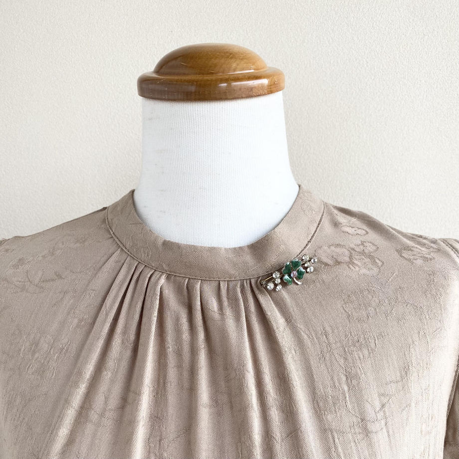 シャムロック&サフィレット ブローチ