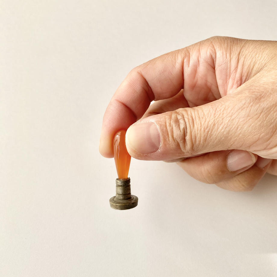 シーリングスタンプ カーネリアン “O”