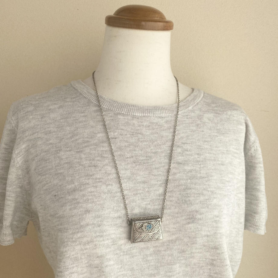 シルバートーン ハンドバッグ ネックレス