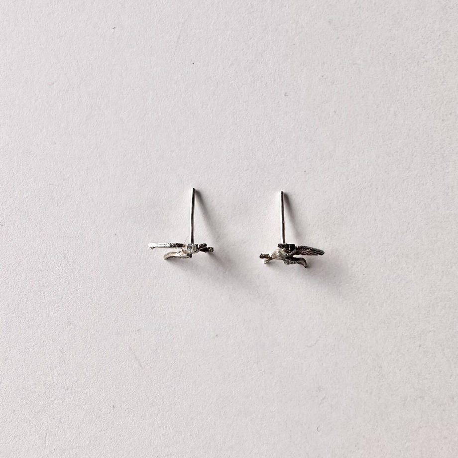 ハミングバード シルバー ミニピアス