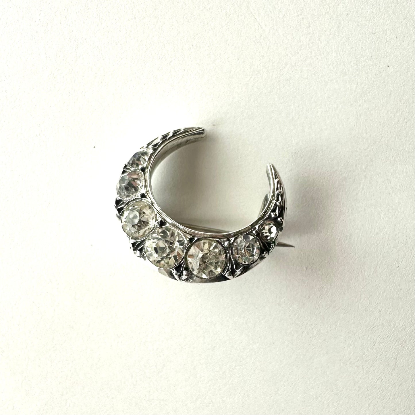 シルバー900 ミニクレセント ブローチ