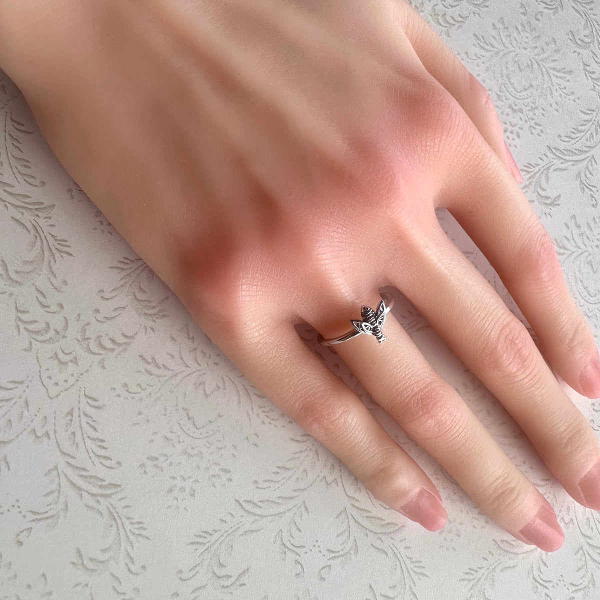 Clogau ウェルシュゴールド＆スターリングシルバー 蜂 リング 14.5号