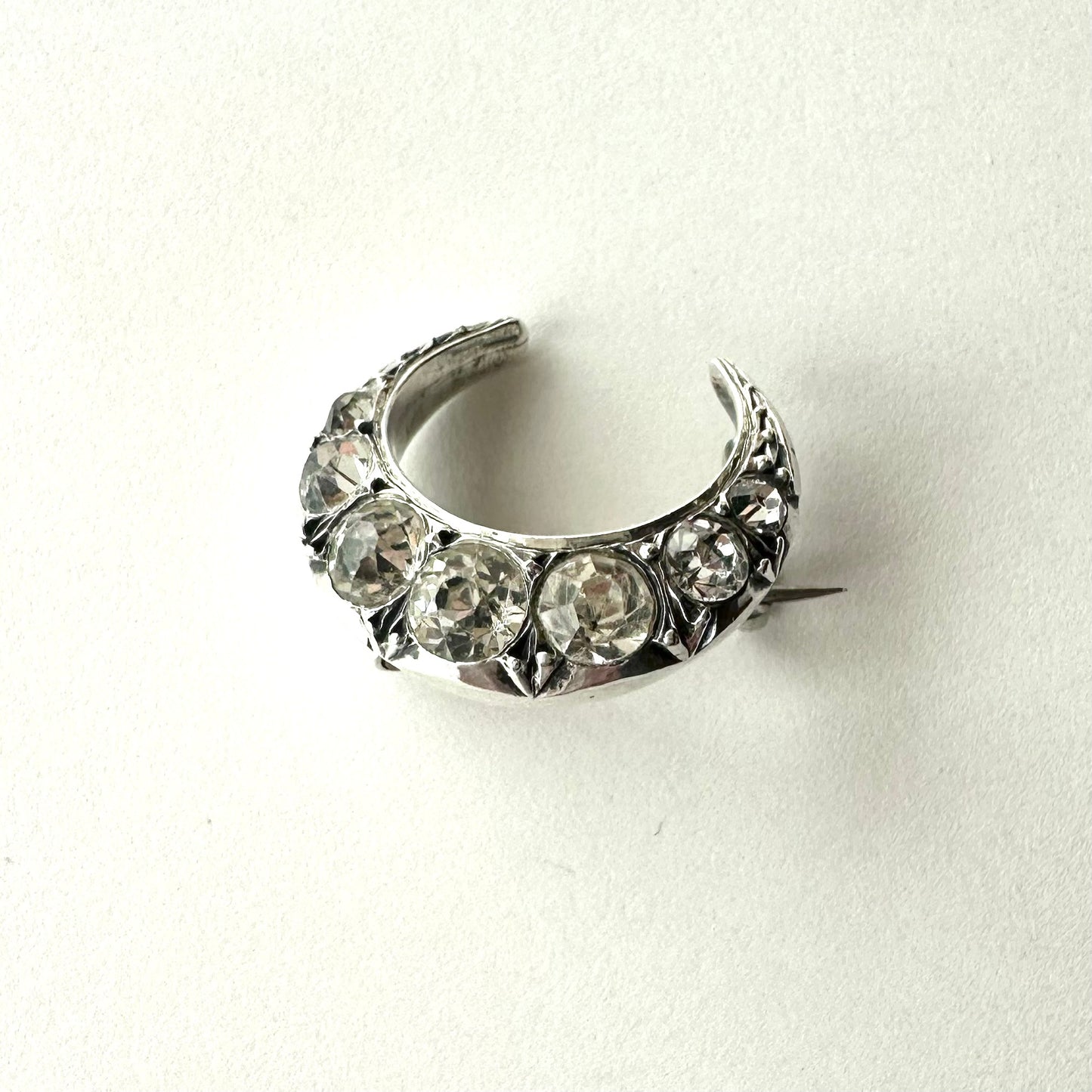 シルバー900 ミニクレセント ブローチ