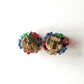 マルチカラーフラワーイヤリング