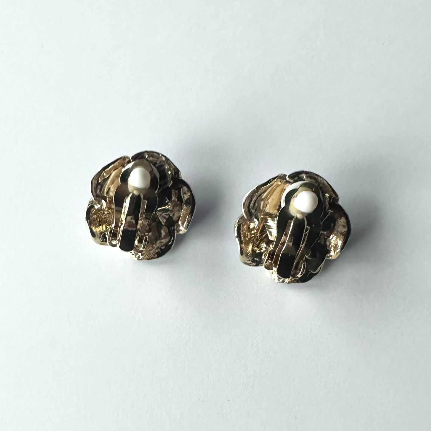 ラベンダーカラー フラワーイヤリング