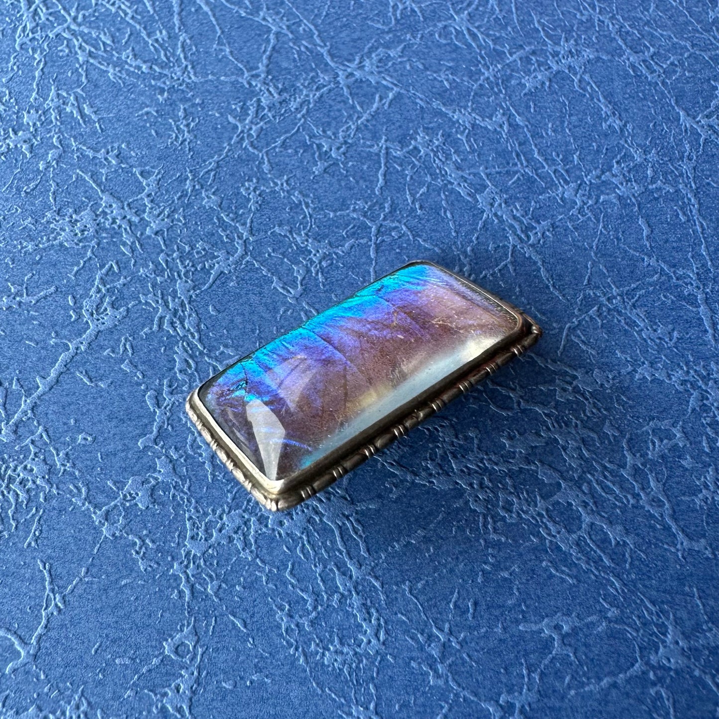 バタフライウィング レクタングルブローチ ④