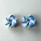 ラベンダーカラー フラワーイヤリング