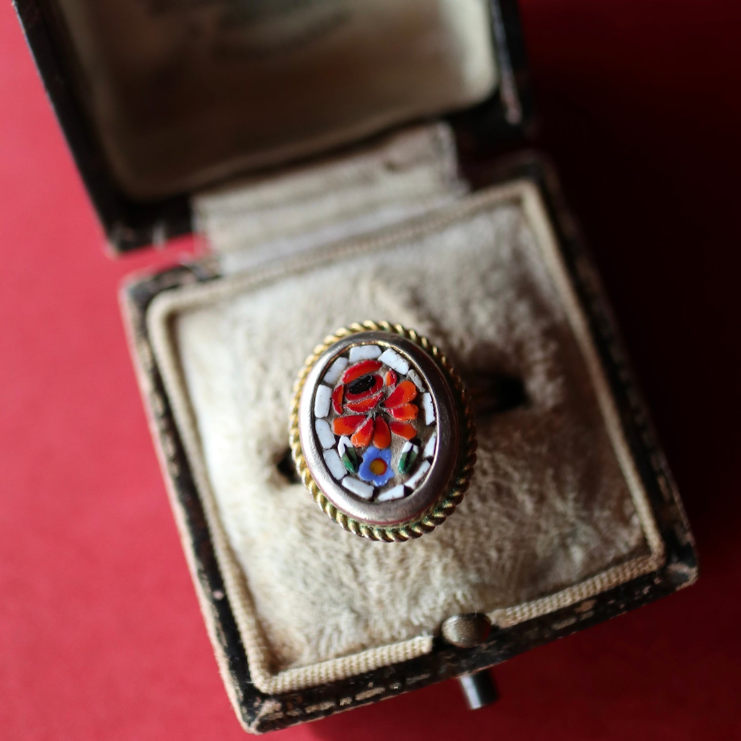 マイクロモザイク ヴィンテージリング