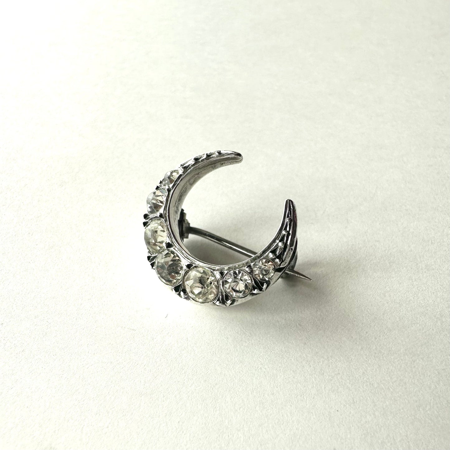 シルバー900 ミニクレセント ブローチ