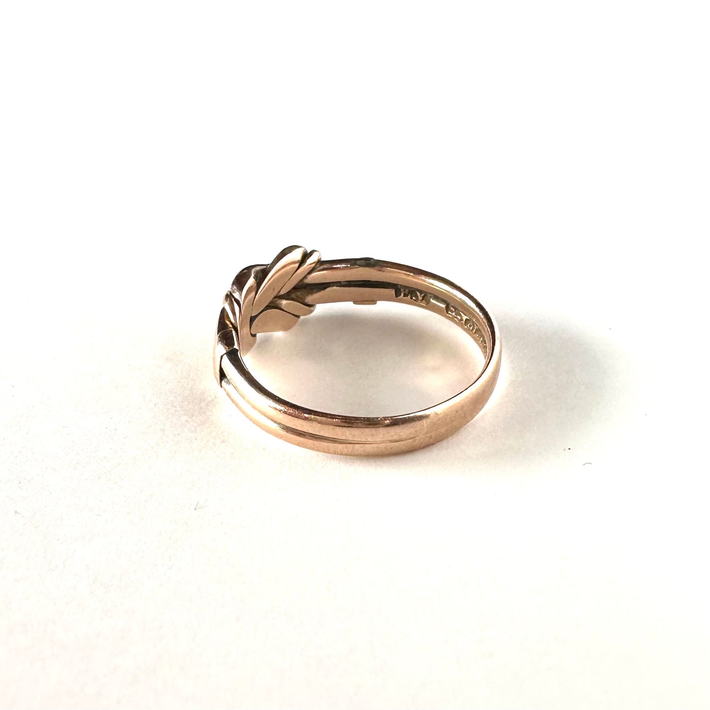 アンティーク ラヴァーズノットリング チェスター 1900年