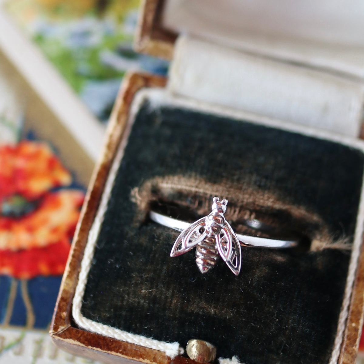 Clogau ウェルシュゴールド＆スターリングシルバー 蜂 リング 14.5号
