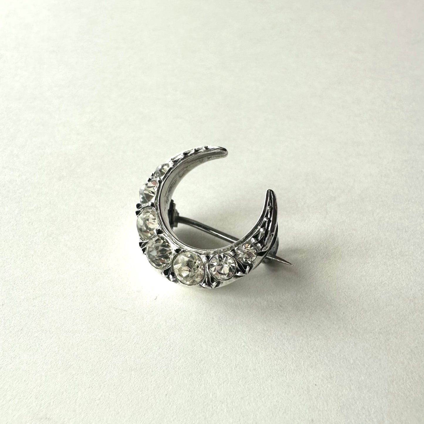 シルバー900 ミニクレセント ブローチ