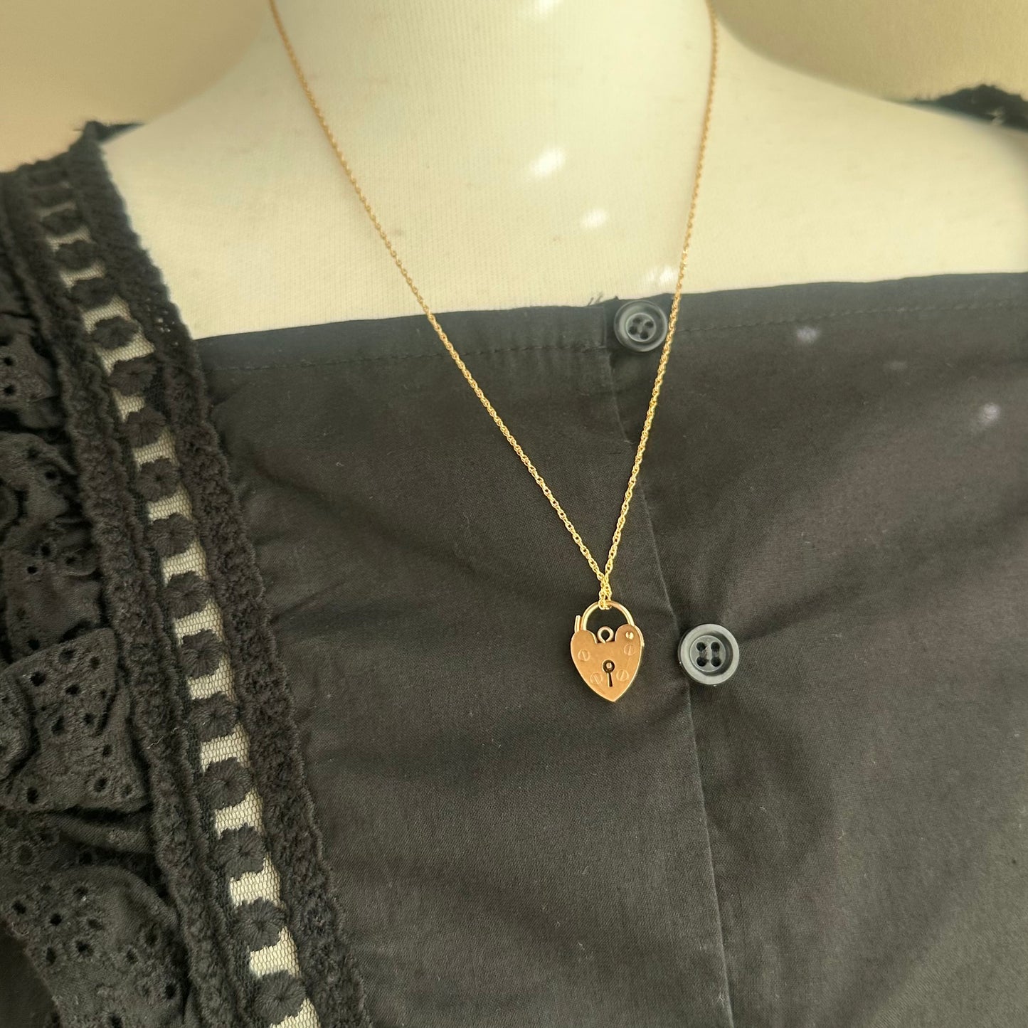 9ctゴールド パドロック 1973年 ロンドン