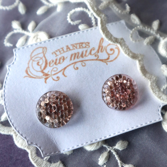 ヴィンテージ グラスビーズ ボタン(2個セット)