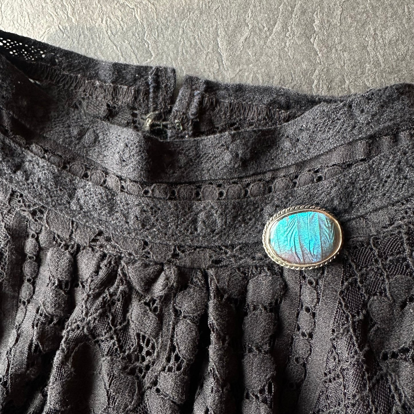 バタフライウィング オーバルブローチ ⑥