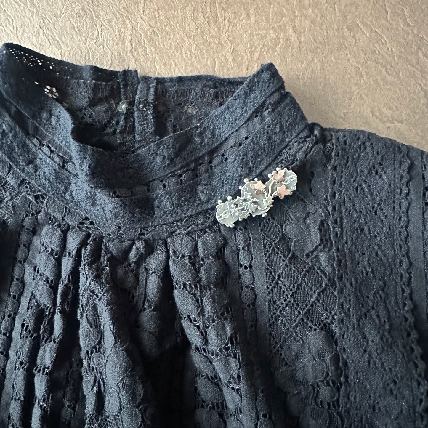 スターリングシルバー アイビー バーブローチ 1901年 バーミンガム