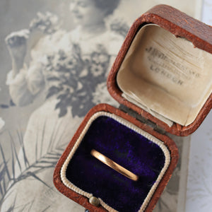 22ct ゴールド アンティーク ウェディングバンドリング 1870年