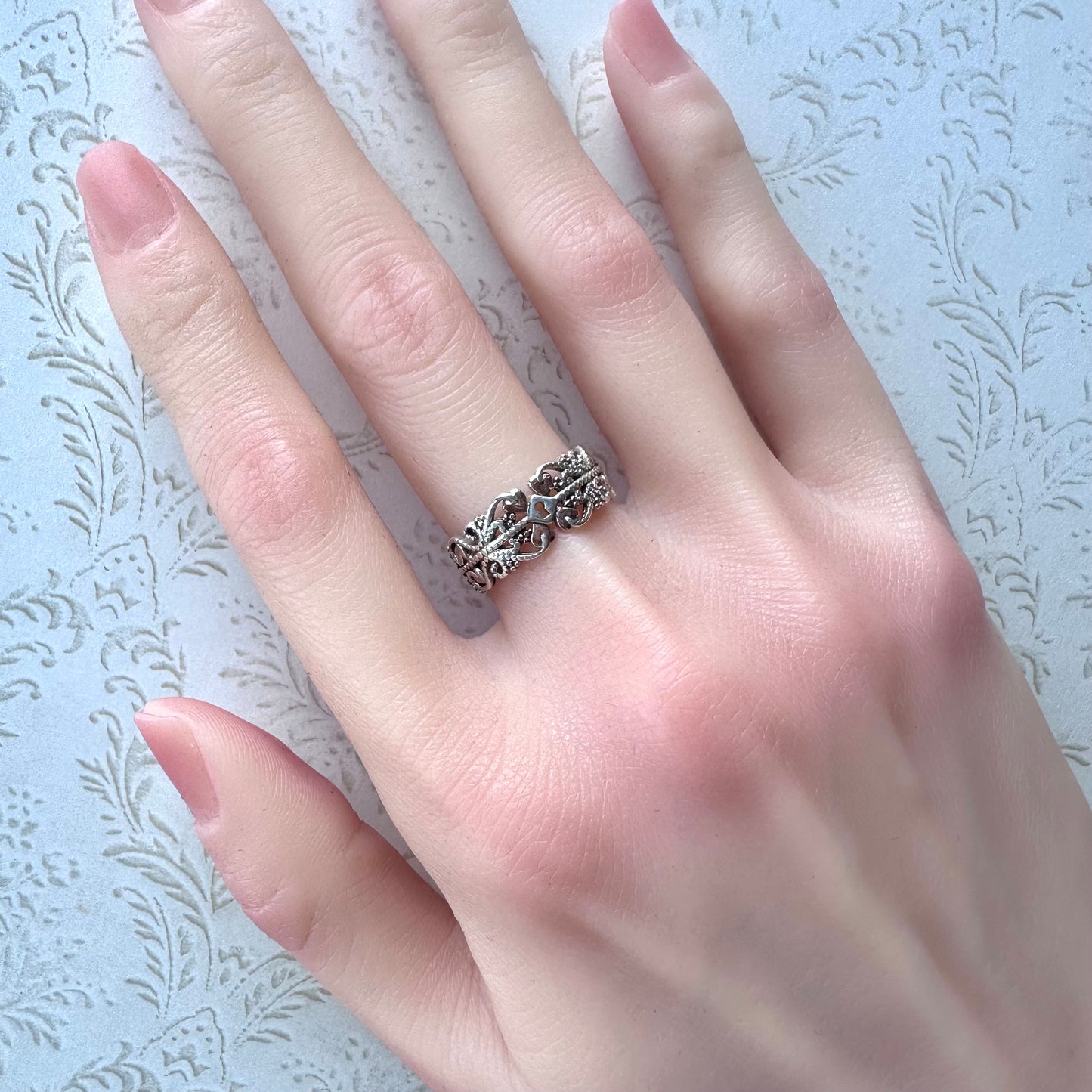 Clogau ウェルシュゴールド＆スターリングシルバー ケンジントン リング 14.5号