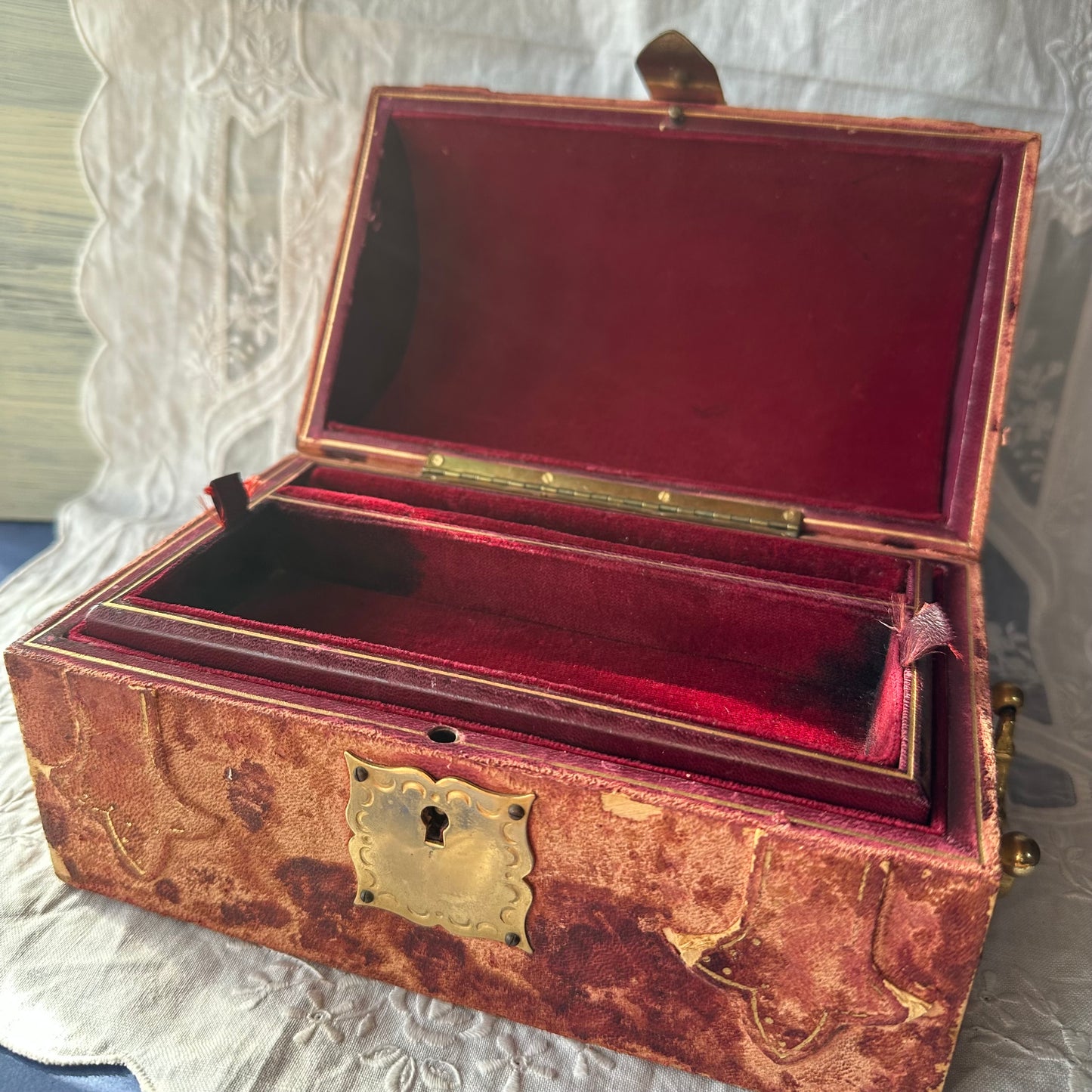 アンティークジュエリーボックス LL