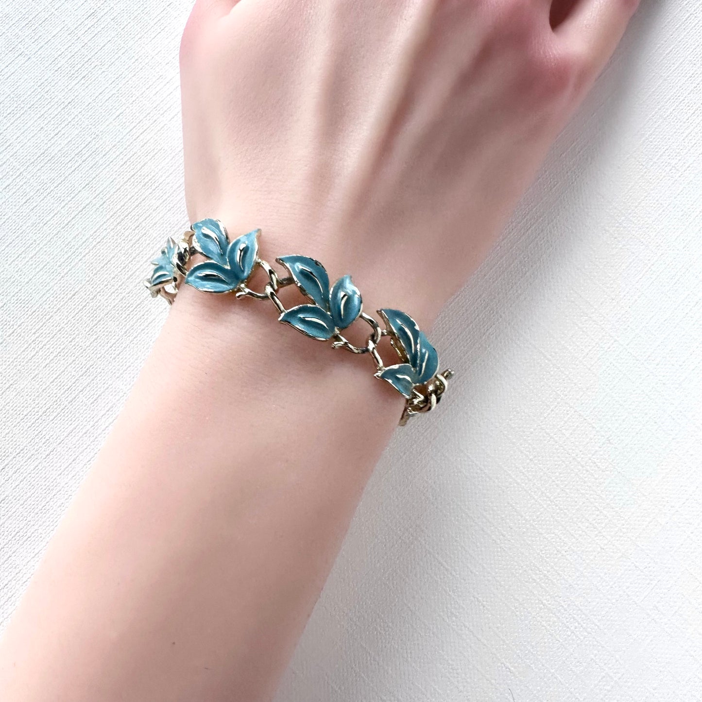 Jewelcraft ブルーリーフ ヴィンテージ ブレスレット