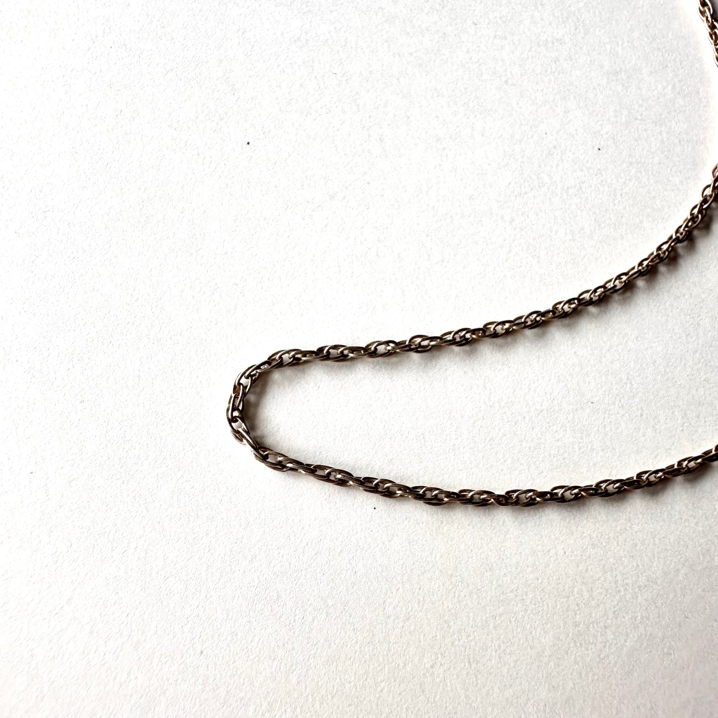 ヴィンテージ スターリングシルバー ロープネックレスチェーン