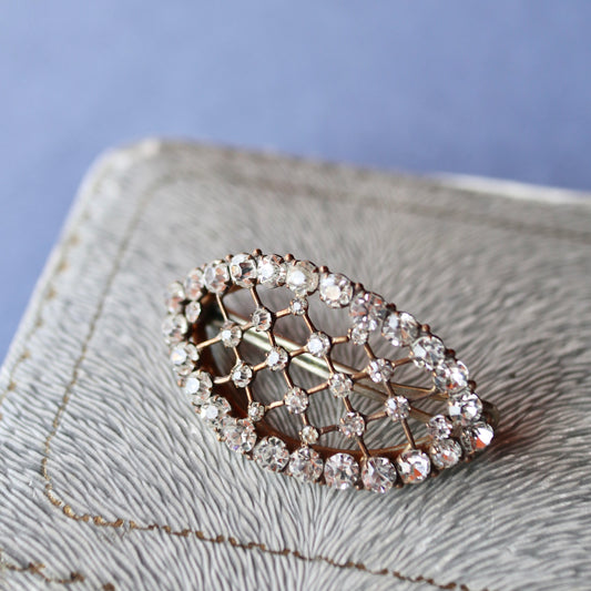 クリアグラス ヴィンテージヘアクリップ