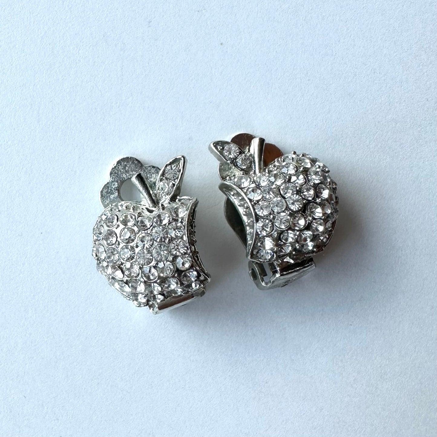 クリアグラス アップル イヤリング