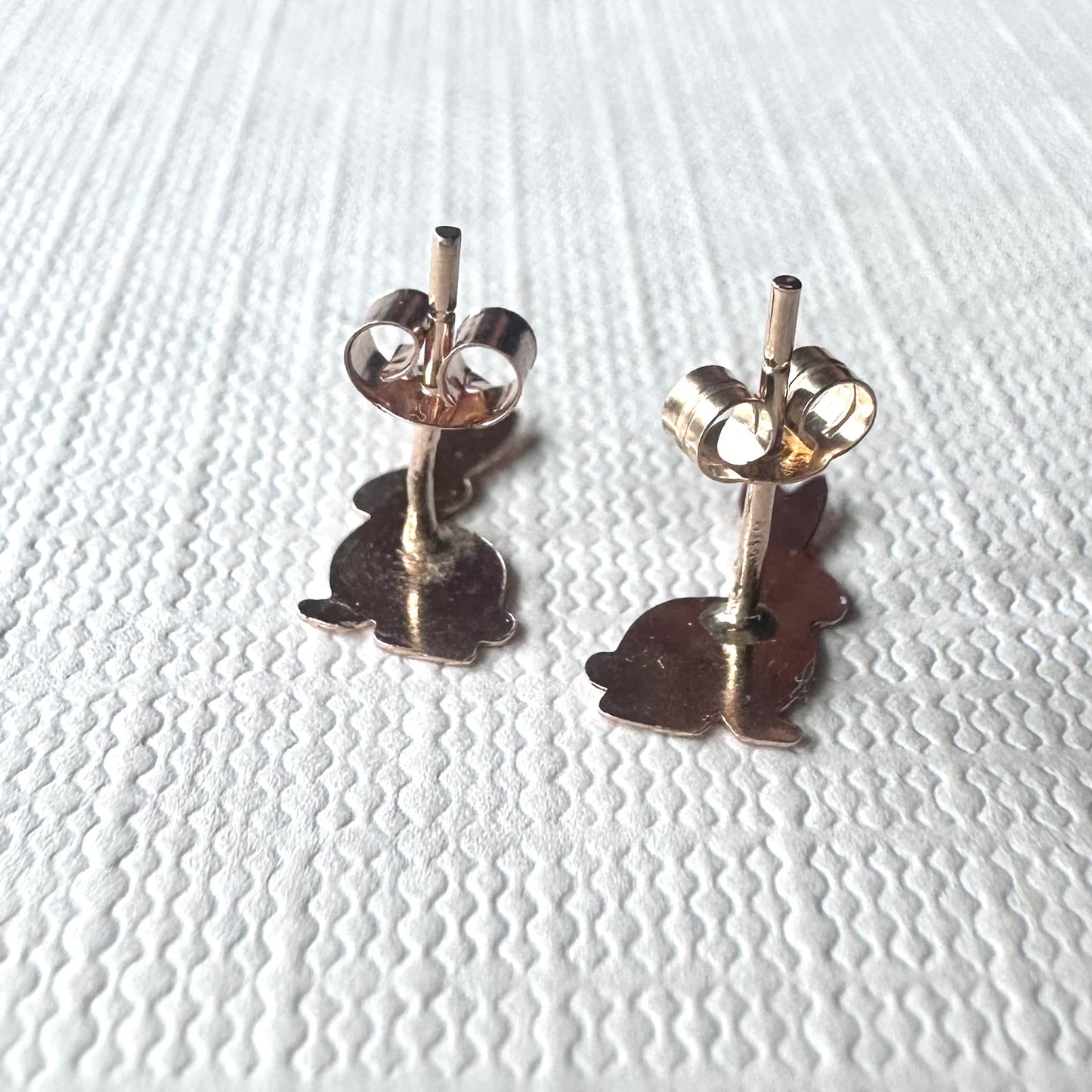 9ctゴールド ラビット スタッドピアス