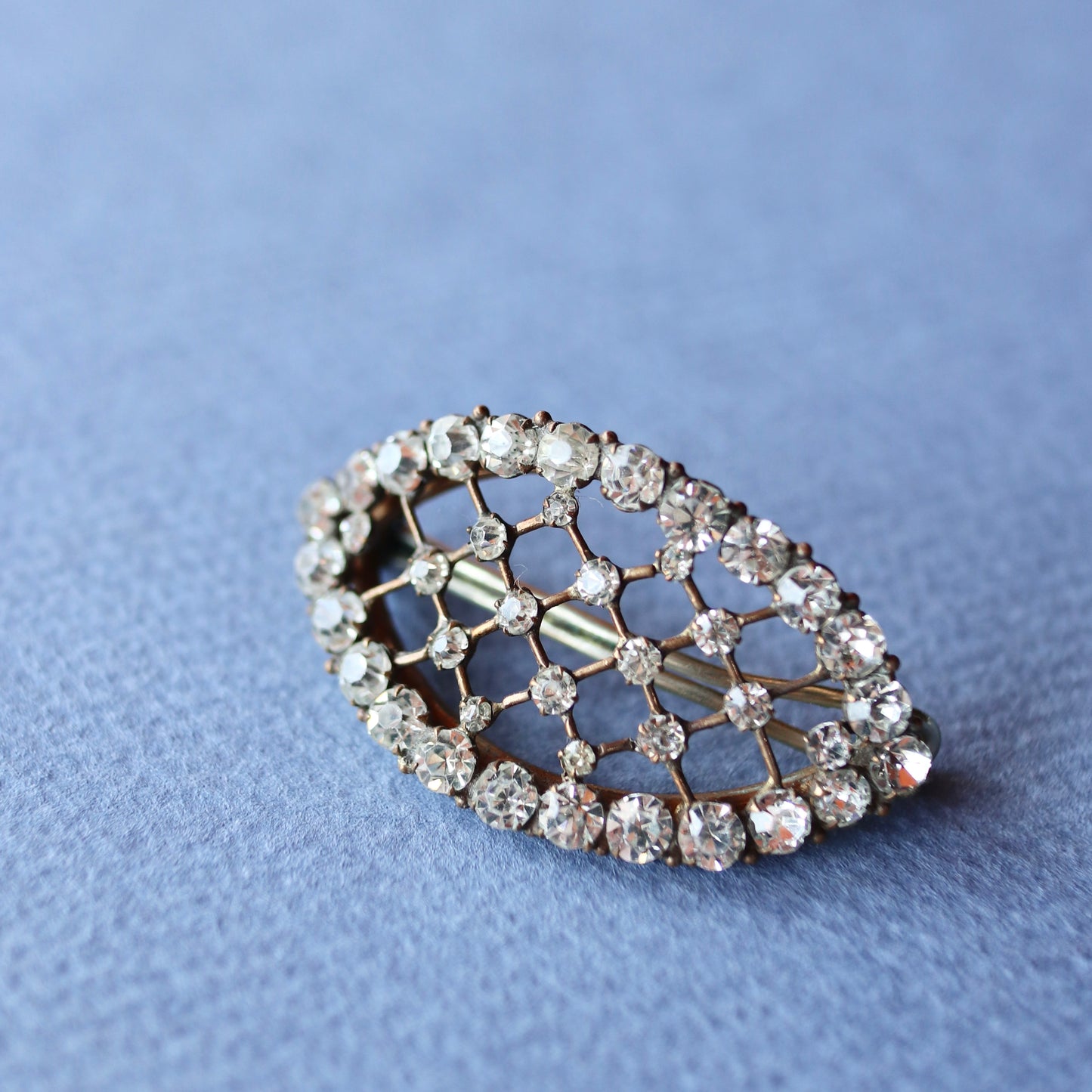 クリアグラス ヴィンテージヘアクリップ